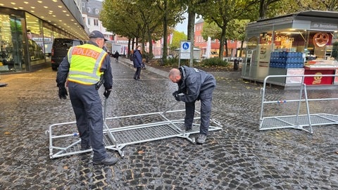 Die Mainzer Innenstadt wurde teilweise für die Ministerpräsidenten und -präsidentinnen abgesperrt.