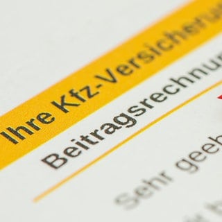 Formular einer Kfz-Versicherung