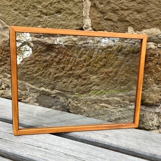 Beideitiger Bilderrahmen aus Holz und Glas