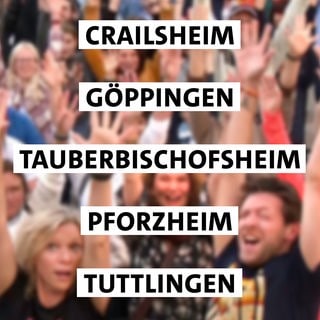 Die SWR1 Hitparade ist auf Tour für euch: Stefanie Anhalt und Corvin Tondera-Klein senden jeden Nachmittag aus einer anderen Stadt in Baden-Württemberg. Wir kommen zu euch nach Crailsheim, Göppingen, Pforzheim, Tauberbischofsheim und Tuttlingen.