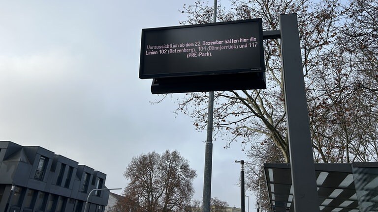 Einige Linien in der Fruchthallstraße in Kaiserslautern werden sich ändern,