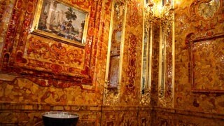 Russland, St. Petersburg Puschkin, Zarenresidenz, Katharinenpalast, Bernsteinzimmer