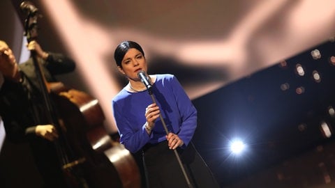 Jasmin Tabatabai bei der Verleihung der Lola - Deutscher Filmpreis 2017 im Palais am Funkturm in Berlin