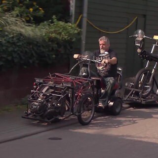 Daniel Düsentrieb und sein Feuerstuhl