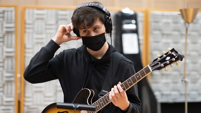 Proben beim SWR NEWJazz Meeting 2021 mit der Vibrafonistin Sasha Berliner