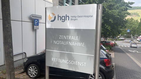 Die Notaufnahme des Heilig-Geist-Hospitals in Bingen.