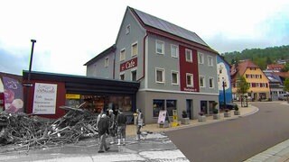 Braunsbach fünf Jahre nach der Flutkatastrophe (Montage)