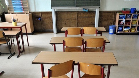 Ein leeres Klassenzimmer einer Schule (Symbolbild).