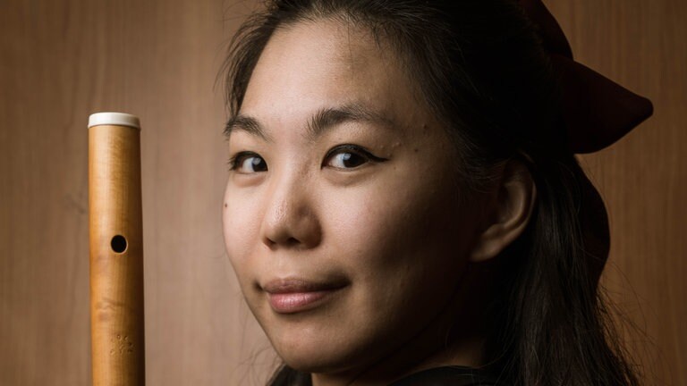 Yu Ma (Traversflöte) vom Ensemble Convivium