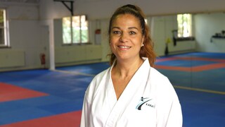 Karate-Sportlerin