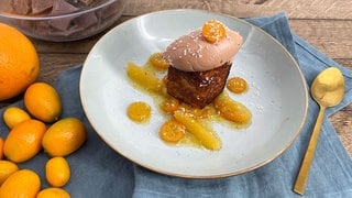 Karamellisierte Brioche mit Schokoladencreme 