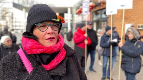 Demo für faire Renten in Karlsruhe