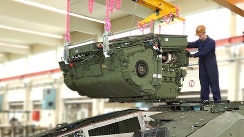 Antriebstechnik von Rolls-Royce Power Systems wird in den Schützenpanzer Puma eingesetzt.
