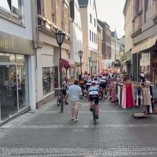 Fahrräder in Fussgängerzone