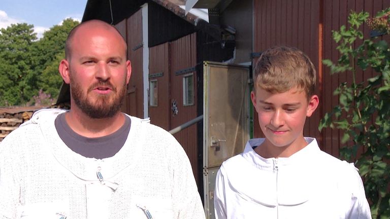 Johannes Petry und sein Sohn Linus