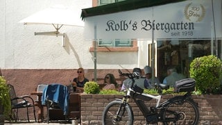 Außenfassade vom Biergarten Kolb in Worms