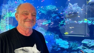 Korallen-Experte Johann Kirchhauser. Er kümmerte über 30 Jahren lang um die Korallen im Naturkundemuseum Karlsruhe.