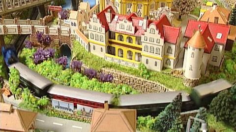 Eine Modelleisenbahn
