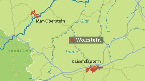 Karte von Wolfstein