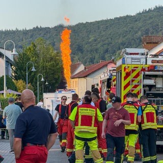 In Weingarten im Landkreis Karlsruhe ist es am Samstag zu einem Großeinsatz wegen ausgetretenem Gas gekommen. 