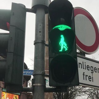 Ampelmännchen in Mainz