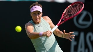 Tatjana Maria beim Tennisturnier in Eastbourne