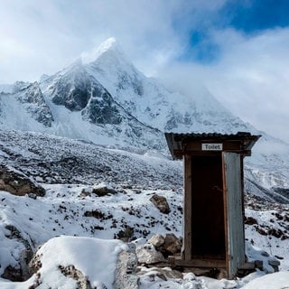 Toilette im Himalaya