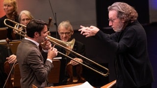 Stephen Menotti, Posaune und Brad Lubman, Dirigent