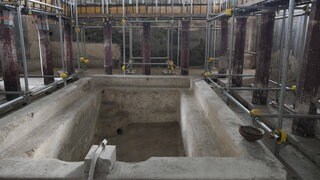 Dieser Pool im entdeckten Luxusbad einer Privatvilla in Pompeji ist so groß, dass 20 bis 30 Menschen darin baden konnten.