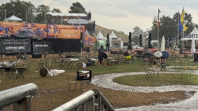 VorFest in Karlsruhe wegen Unwetter abgebrochen