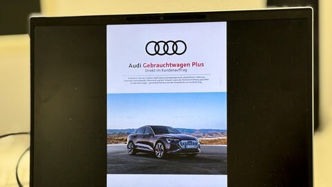 E-Mail des gefälschten Sommerkatalogs von Audi