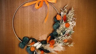 Winterlicher Türkranz