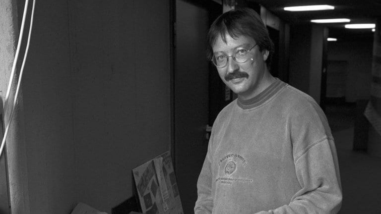 Jürgen Rathfelder bei der SDR3 Hitparade TOP 2000D im Jahr 1990