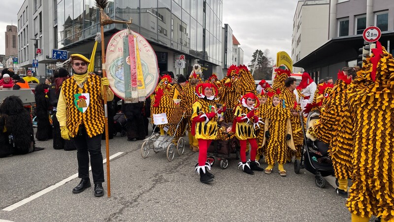 Der Große Narrensprung in Friedrichshafen 2026. Fastnacht am Bodensee auch bei Regen.
