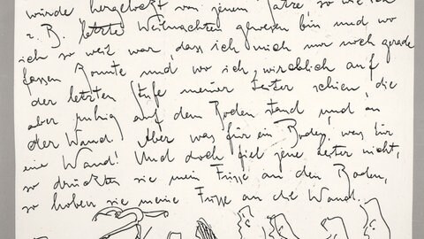 Seite aus Franz Kafkas Tagebuch.
