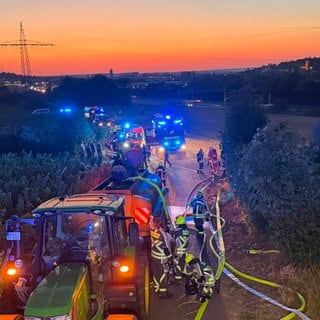 Flächenbrand am Schemelsbergtunnel