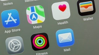 Fitness-App auf einem Handybildschirm