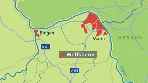 Karte von Wolfsheim