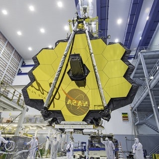 James Webb Space Telescope Mirror Seen in Full Bloom Desiree StoverNASA. Archivfoto.