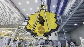 James Webb Space Telescope Mirror Seen in Full Bloom Desiree StoverNASA. Archivfoto.