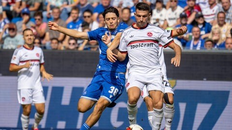Der KSC im Heimspiel gegen den 1.FC Nürnberg 