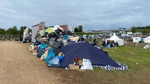 Bei Rock am Ring fallen an einem Festivalwochenende zwischen 300 und 500 Tonnen Müll an.