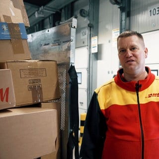 Paketbote Sven Lauer