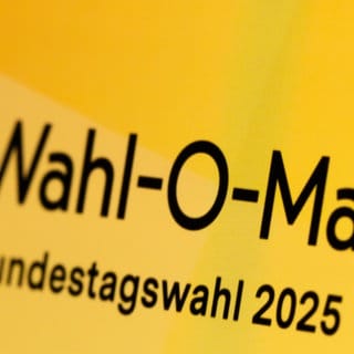 Logo vom Wahl-O-Mat 2025 zur Bundestagswahl 2025 - jetzt ist der Wahlomat gestartet