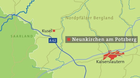 Karte von Neunkirchen am Potzberg