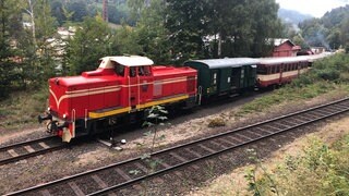 Warten auf den Gegenverkehr.