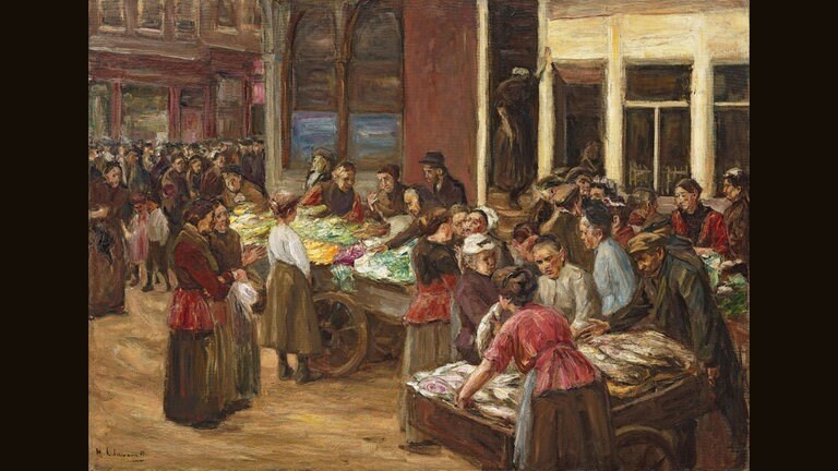 Max Liebermann, Judengasse in Amsterdam, 1909