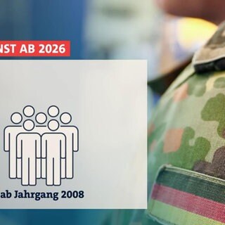 Eine Grafik zum Wehrdienst ab 2026