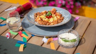 Spaghetti mit Meeresfrüchte-Ragout á la Inka Bause