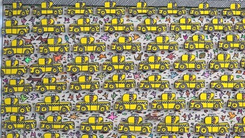 Kunstwerk von James Rizzi. Am Wochenende beginnt die große Jubileumsausstellung von James Rizzi in Tübingen.